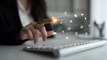 Digital business ecosystem integrating multiple business, ecosystem, and technology elements in a...