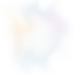 Obraz premium An abstract wavy iridescent blob burst splatter transparent design element.