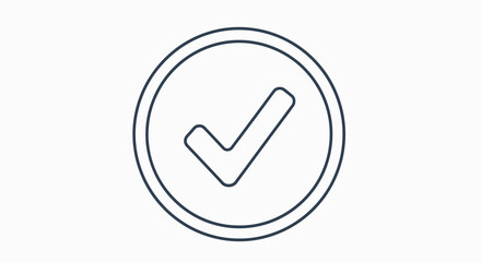Checkmark Icon Circle Confirmation Symbol.