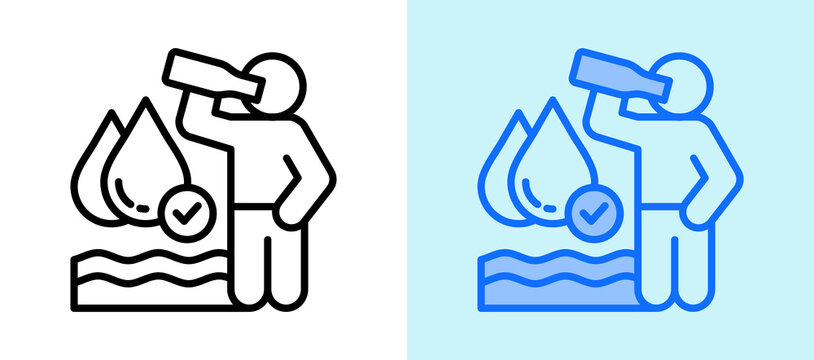 Hydration Habit lineblue icon