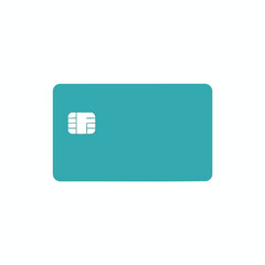 Close up of a modern credit card with chip technology for electronic payments