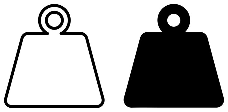 heavy weight mass icon vector