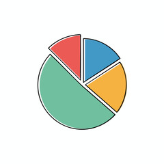 Segmented Pie Chart with Four Sections