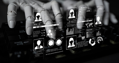 AI safeguards digital identity with smart authentication, secure login systems, and virtual...