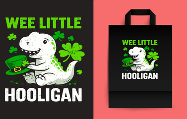 St_Pat_Trex_Dino_St_Patricks_Day_29_positioned © teecool