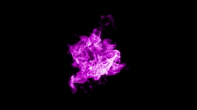 Purple Fireball Flame Loop Overlay VFX &ndash; Cinematic Magic Fire Energy Sphere Graphic Element