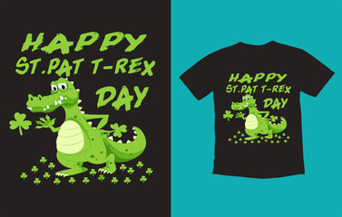 St_Pat_Trex_Dino_St_Patricks_Day_56_positioned © teecool