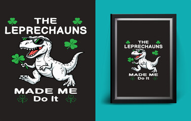 St_Pat_Trex_Dino_St_Patricks_Day_69_positioned © teecool