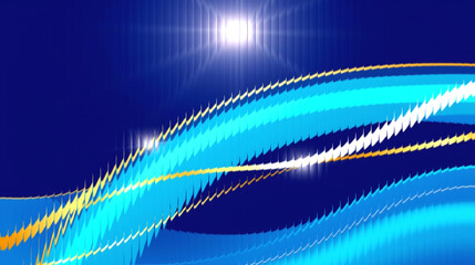 Vibrant blue abstract background with dynamic light streaks and glowing effect