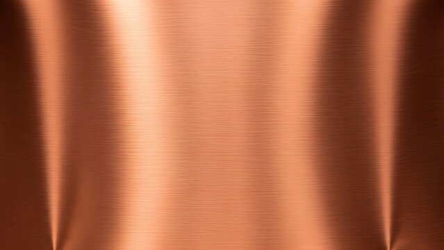 Detailed brushed copper texture background with light reflections style