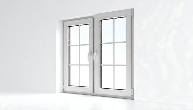 White double-hung window in a bright, empty room (1)