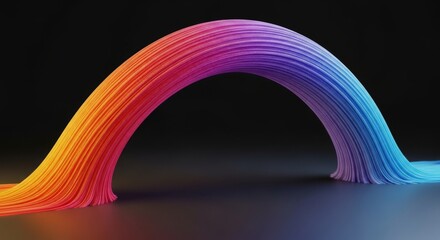 A flexible material under immense stress, bending into a powerful arc, showcasing potential energy and imminent release, development, anticipation, abstract