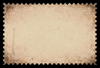 Fototapeta premium Vintage Blank Postage Stamp