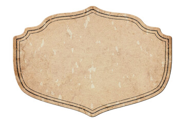 Vintage Wine Label on Old Paper Texture