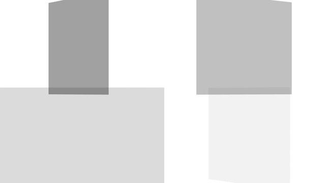 Black and white square shapes video transition animation