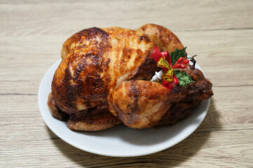 クリスマスのローストチキン