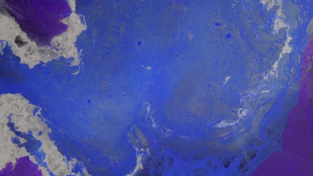 Blue abstract implosion