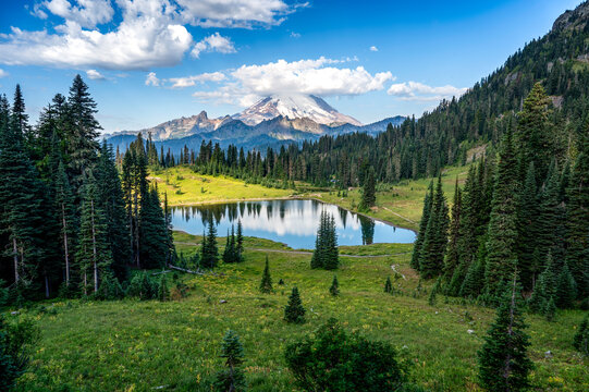mountain lake in the mountains