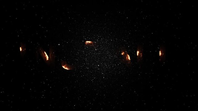 Install Text Neon Fire Animation - Glowing Energy Word Reveal