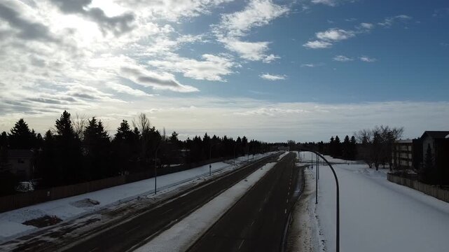 Edmonton Alberta Canada Snow Winter Streets Cold 2026
