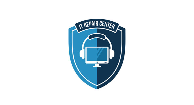Computer Repair Center Logo Design.