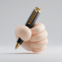 hand with pen