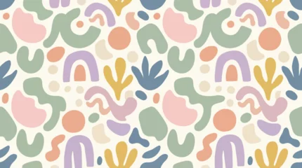 Fototapete Der Raum Muster  Hand drawn minimal abstract organic shapes seamles delpmaspu 3_EPS10_Stock.eps  © Best Design_Academy