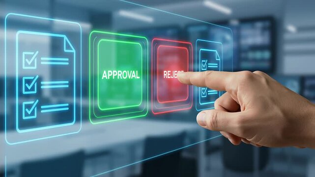 AI technology automates document approval and reject detection system with digital automation and hand processes to simplify workflow and increase in decision making tasks