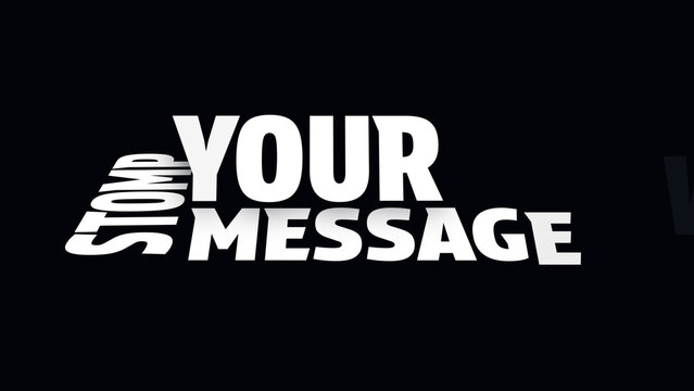 3D Stomp Text Animations