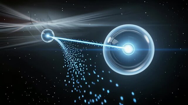 Quantum Teleportation Process &ndash; Information Transfer Between Entangled Particles via Coherent Energy Beam in Deep Space
