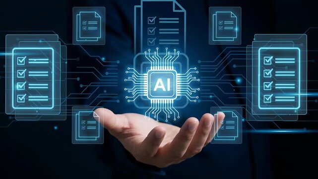 AI technology automates document approval reject detection system with digital hand automation to improve workflow reduce errors and speed decision making through smart intelligent system
