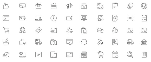 E-Commerce Line Icons. Editable Stroke. Pixel Perfect. stock illustration
Icon Symbol, E-commerce, Cash Register, Line Icon, Shopping