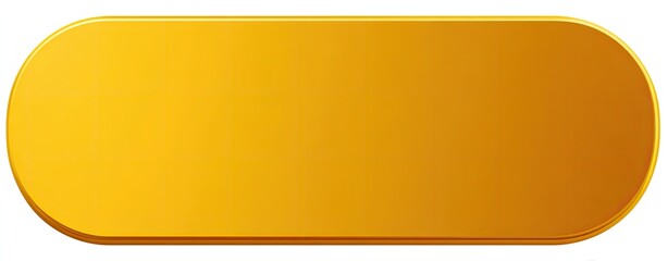 A golden, elongated, rounded rectangle with a glossy finish and slight gradient