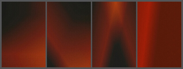 Four deep crimson panels feature soft, shadowy gradients, creating a dramatic, cinematic mood ideal for music covers, event posters, or bold digital backdrops.