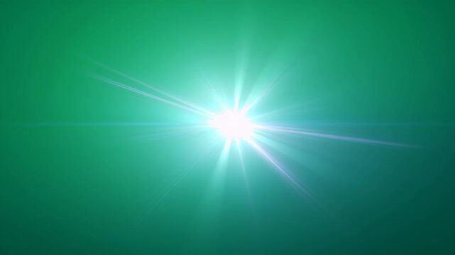 Light twinkle star starlight sunlight lightweight decoration explosion celebration animation motion flash ray abstract bright element festive flare radiant emerald burst creating sparkling green