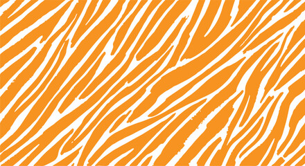 Zebra print, animal skin, tiger stripes, abstract pattern, line background, fabric. Vintage, retro 80s, 90s. Amazing hand drawn vector . Poster, banner.  © CreatAr8