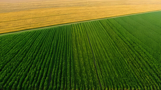 Grain field, Flevoland province, The Netherlands