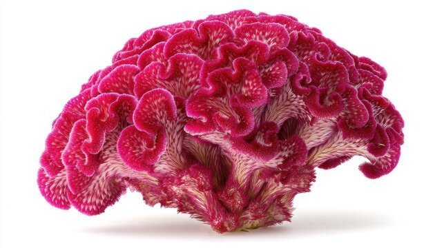 Close up of vibrant red celosia flower