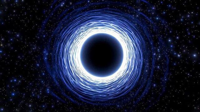 Cosmic energy ring in the background of the starry sky, black hole cosmic starry sky vortex