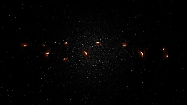 Frontend Text Neon Fire Animation - Glowing Energy Word Reveal