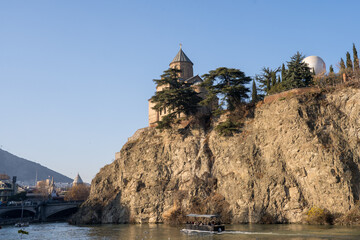 Tbilisi. Metekhi Temple on a rock on the bank of the Kura River. © Александр Параев