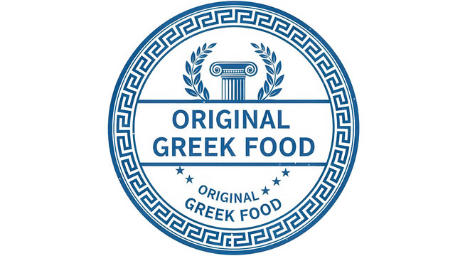 A blue logo for original cheez food isolated on transparent background