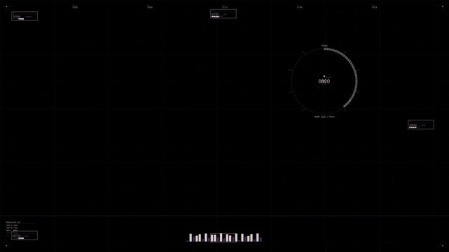 A digital interface with user interface elements relevant for webdesigners. The work is done in a sci fi space theme with a focus on technology.