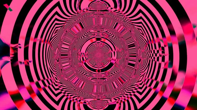 This visual features a vibrant neon tunnel with twisting patterns and bright colors. The loop creates a continuous movement. Perfect for visual effects and artistic displays.