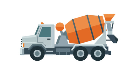 Fototapeta premium Concrete Mixer Truck illustration