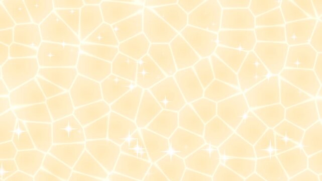 Warm and inviting abstract cellular background with shimmering golden light and subtle sparkling details, creating a radiant and elegant digital texture