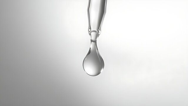 sedition. A single clear droplet falling from a glass dropper, studio lighting, clean aesthetic. bar promotions, beverage menus, designed for product packaging and bar promotions.