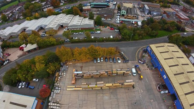 Traffic Routes And Parking Distribution. Illustration Of Traffic Flow And Vehicle Pathways Distribution. Overall Overview Of Yard Plan Showing Traffic Flow And Vehicle Route Arrangements