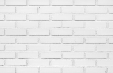Obraz premium White brick wall texture background for design art work.