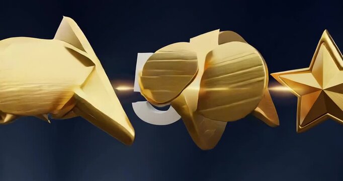 Five Gold Stars Rating Quality Excellence.